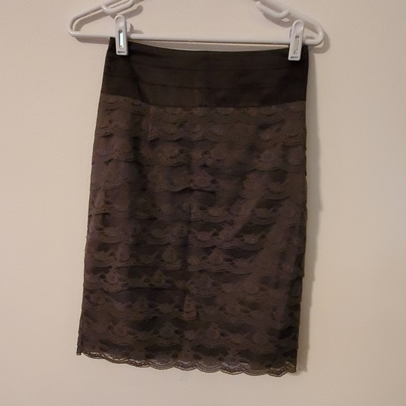 H&M Dresses & Skirts - Satin and Lace Skirt